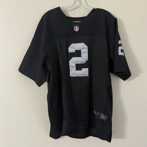Nike elite raiders Pryor Black Football Jersey with White Number 2